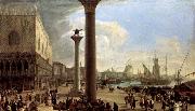 CARLEVARIS, Luca The Wharf, Looking toward the Doge-s Palace oil painting on canvas